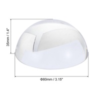 TRADER Chặn giấy Kính lúp dạng vòm pha lê 60mm/80mm Pha Lê Trong suốt Trang trí quầy pha lê bán cầu