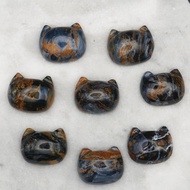 [The Hearth] Namibian Pietersite Cat Head Carving