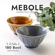 日本製 ❘ Mebole花朵紋美濃燒湯麵碗 (18cm)