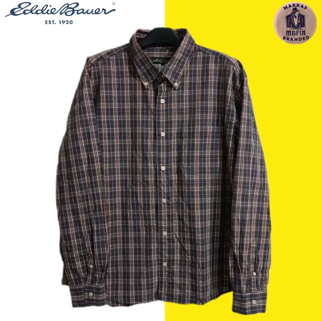 kemeja pria Eddie bauer | kemeja casual | kemeja kotak kotak