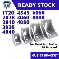 Gusset Element L Corner Bracket Connector Aluminum Profile 1720 2028 2040 3030 4040 4545 6060 8080