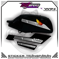 WIN Striping Variations of TRANSPARENT WIN Stickers CODE 19 PREMIUM MATERIAL