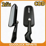 H2C CNC Work Sporty Design Motorcycle Mirror Aluminum Cover​ Good Quality Blue Can Be Used With All 