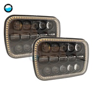 5x7 Led Headlights White Amber Angel Eyes DRL 5x7 7x6 Led Headlights White Amber Angel Eyes DRL Led 