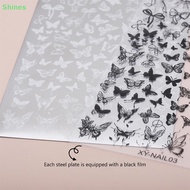 Shines 9.5X14.5cm Big Size Nail Stamping Plates Flower Snake Designs Nail Art Template For DIY Nail 
