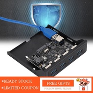 nearbeauty ASHATA USB Front Panel PCI-E to 4xUSB3.0 for Chip Floppy Bay Adapter Expansion Riser Card