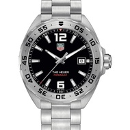 TAG Heuer Formula 1 WAZ1112.BA0875 / Men's Analog Watch / Date / Quartz / 41mm / SS Bracelet / Black