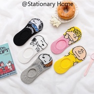 Snoopy Boat Socks Fashion Cartoon Socks Shallow Mouth Socks Women Korean Cartoon Socks Invisible Soc