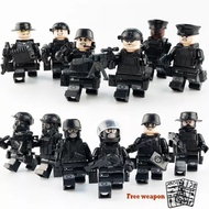 (พร้อมส่ง) 820pcs เลโก้ SWAT Minifigures อิฐอาคารสําหรับตํารวจ ทหาร ทหาร รถจี๊ป อาวุธ ของเล่นเด็ก ของขวัญ