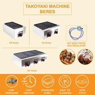 Gas Takoyaki Cooker Dapur Gas Takoyaki Pan Maker Fishball Kaya Ball Octopus Ball Machine Dapur gas t