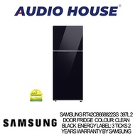 SAMSUNG RT42CB668822SS  397L 2 DOOR FRIDGE CLEAN BLACK 3 TICKS 2 YEARS WARRANTY BY SAMSUNG