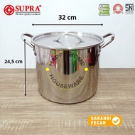 SUPRA STAINLESS STEEL PAN 32CM |STOCK POT 20QT