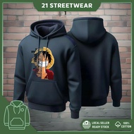 🔥100% Cotton🔥One Piece Long Sleeve Hoodie Lelaki Hoodie Perempuan Jaket Lelaki Hoodie Women Hoodie M