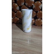 40CM High Marble Terracotta Vase Pasu Bunga Hiasan Vase Flower