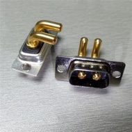 混装大电流連接器D-SUB 2W2彎腳公頭 重載2伈 90度撼板  耐高溫