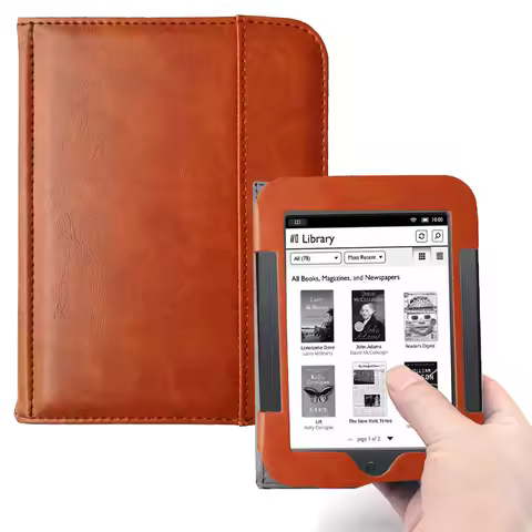 For Barnes Noble Nook Simple Touch Case Ereader Ebook Folio Flip Cover Pocket Pouch Nook 2nd/3rd BNR
