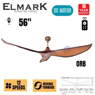 Elmark Viper168 56" 3 Blades DC Ceiling Fan With Light