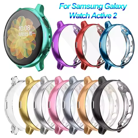 Ultra Thin Electroplate TPU Protective Watch Case Full Cover Screen Protector For Samsung Galaxy Wat