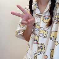 Mirror Sound Gemini ins Japanese Cartoon Anime Pajamas Women Summer Short-Sleeved Shorts Student Hom
