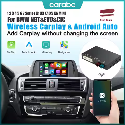 CARABC Wireless CarPlay for BMW NBT CIC EVO systems1 2 3 4 5 6 7 Series, X1 X3 X4 X5 X6 MINI E60 E84