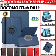 Huawei Docomo Dtab D01k 10.1 Tab Tablet 10 Inch Rotate Flip Book Cover