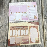Capybara Weekly Planner To do List Memopad Notepad weekly planner notepad memopad