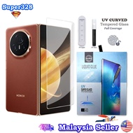 Honor Magic V5 V3 V2 VS / X9c / 7 Pro / 6 Pro X9b X9a 5G 5 4 70 50 UV Liquid Glue 3D 9H Tempered Gla