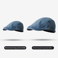 BILLI ZILLY | Mũ Bé Lưng Nhỏ Thời Trang Mùa Hè 2025 Mũ Beret Denim Giặt Mũ Tranh Nhựa Thường Ngày Ch