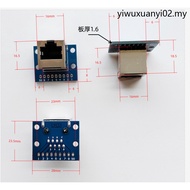 Rj45 Network Socket with PCB Adapter Board Network Socket Crystal Head Network Cable Interface RJ45 