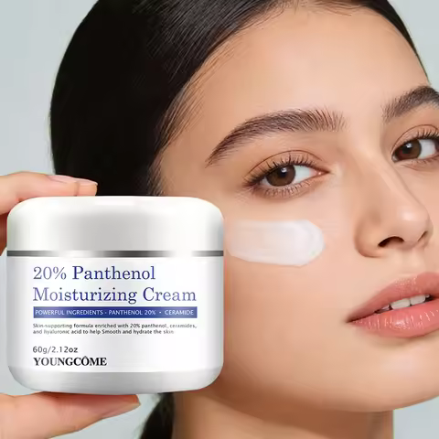 Moisturizing Cream | 20% Panthenol & Ceramide Infused Daily Face Moisturizer with Hyaluronic Acid, L