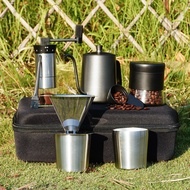Stainless Steel Hand Brew Coffee Appliances Hand Brew Coffee Machine Outdoor Portable Camping Hand B