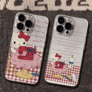 Oil Painting kitty Space Transparent Case Suitable for iPhone Phone Case Suitable for iPhone 16 Pro 
