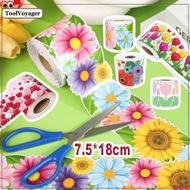 Tulip Flower Border StickerBulletin Boards Border Decal for Classroom Blackboard Decor