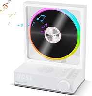 CD Player Portable Bluetooth 5.3 with RGB Color Changing Lights Desktop CD Player for Home Support TF Card, Rechargeable Portable CD Players with HiFi Speakers, Timer, LED Screen for Home, Kids, Gift