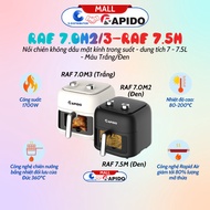 [FIRE] Rapido RAF 7.0M2/RAF 7.0M3 oil-free fryer (Capacity 7L) - 100% genuine