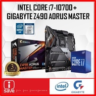 P.W.P. Intel Core i7 10700 Processor + Gigabyte Z490 Aorus Master Motherboard