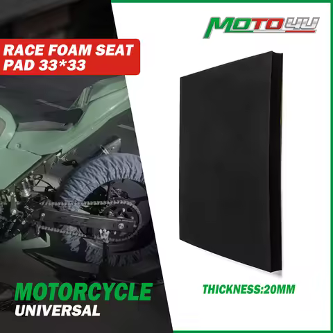 Motorcycle Race Racing Foam Seat Pad Adhesive 2cm Thick Black Universal Fit