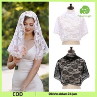 Mantila Catholic Diamond Hijab Bridal Cloth Bridal Cloth Mantilla Mantila Catholic Veil