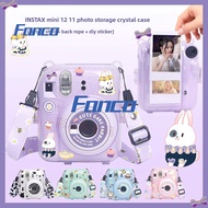 Clear Camera Case for INSTAX mini 12 Protective Case for Instax mini 12 11 with Photo Storage Bag In
