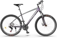 Fashionable Simplicity 26 Inch Mountain Bike Mountain Bicycles Aluminum with 17 Inch Frame Mountain Trail Bike with 27 Speeds Drivetrain Full Suspension MTB ??Gears Dual Disc Brakes Mountain Bicycle
