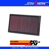 K&N VW GOLF MK7 MK8 GTI R 2.0L REPLACEMENT AIR FILTER 33-3005