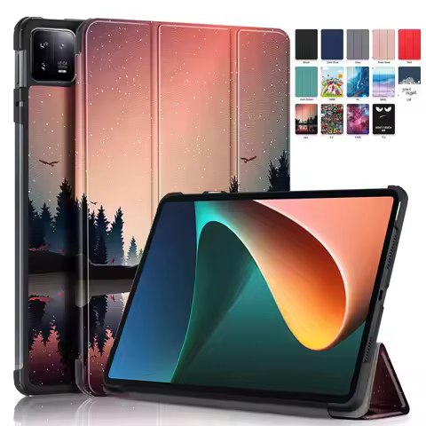Coque For Xiaomi Mi Pad 6 Pro Case Magnetic Smat PU Leather Folding Stand Cover For Xiaomi Pad 6 Cas