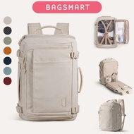 BAGSMART Travel Backpack 28-38L Expandable 15.6 Inch Laptop Compartment & Shoe Bag, Waterproof Carry