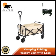 Wagon Camping Wagon Trolley Cart with Lock Cart Big Wheel Shopping Cart Outdoor Wagon With Storage