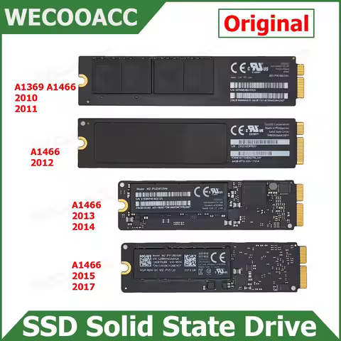 Original SSD Solid State Drive 64GB 128GB 256GB 512GB For Macbook Air 13" A1369 A1466 2010 2011 2012