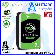 (ALLSTARS : Authorised Reseller DIY Storage PROMO) Seagate Barracuda 2TB Int 3.5inch SATA3 HDD / 7200rpm / 256MB Cache (ST2000DM008) (Warranty 2years)