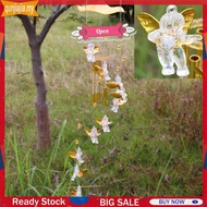 Angel Wind Chime Mascot Aluminium Alloy 5 Tubes Wind Bells Pendant Home Living Props Hanging Swing f