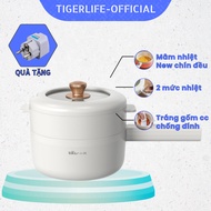 Nồi điện đa năng Tigerlife - Bear15P6M2  dung tích 1.6L 2 tầng có thể nấu lẩu chiên xào....