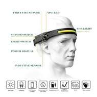 USB 可充電傳感器 COB LED 頭燈連 5 種照明模式頭燈 hysckp USB Rechargeable Sensor COB LED Head Torch with  5 Lighting 