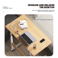 Laptop Table Rolling Adjustable Over-Bed Table with Wheels Laptop Side Table Laptop Desk Cart